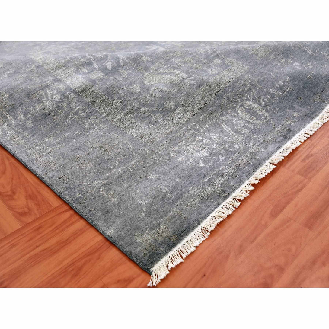 Handmade Transitional Modern Area Rug > Design# CCSR79277 > Size: 8'-10" x 11'-8"