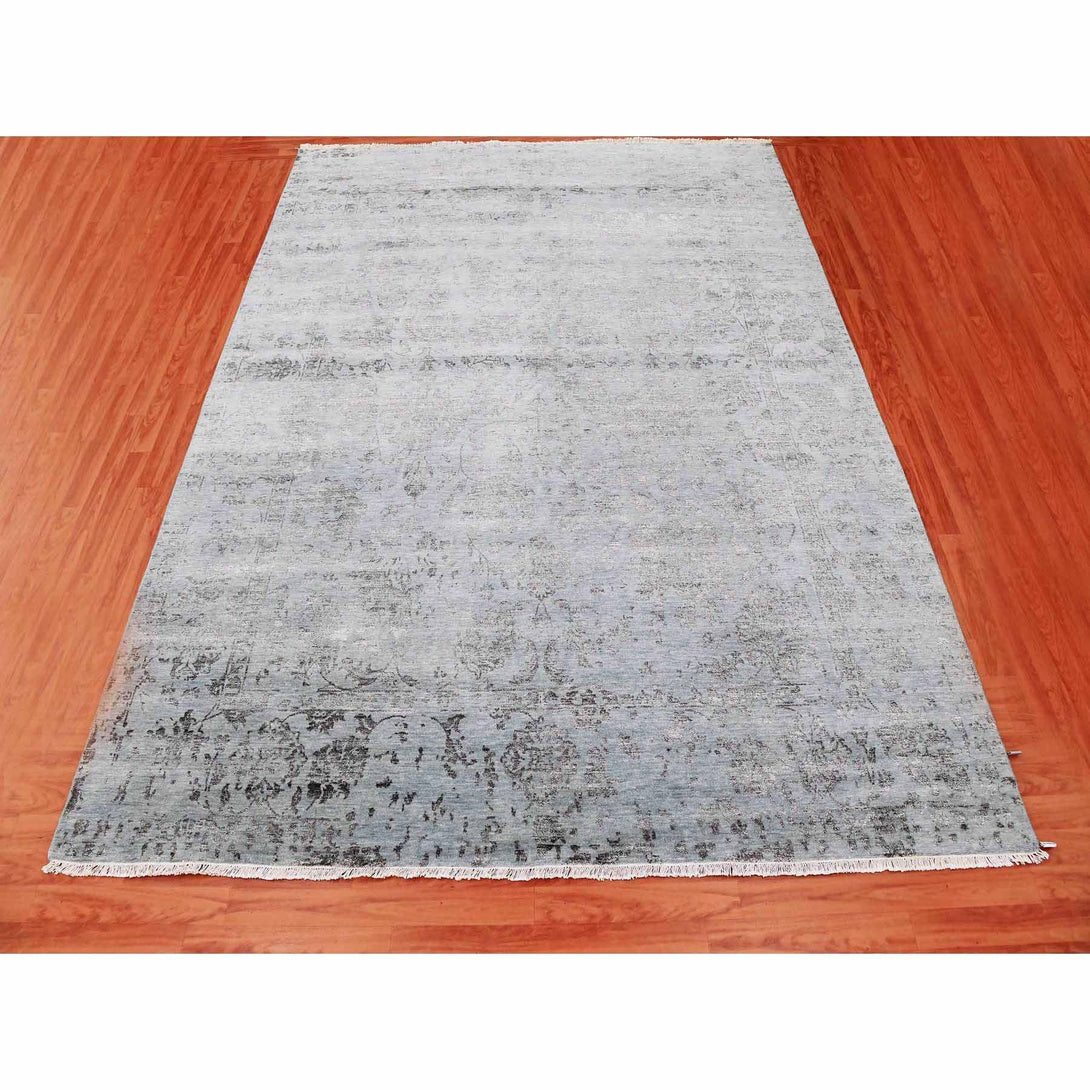 Handmade Transitional Modern Area Rug > Design# CCSR79278 > Size: 8'-10" x 11'-9"