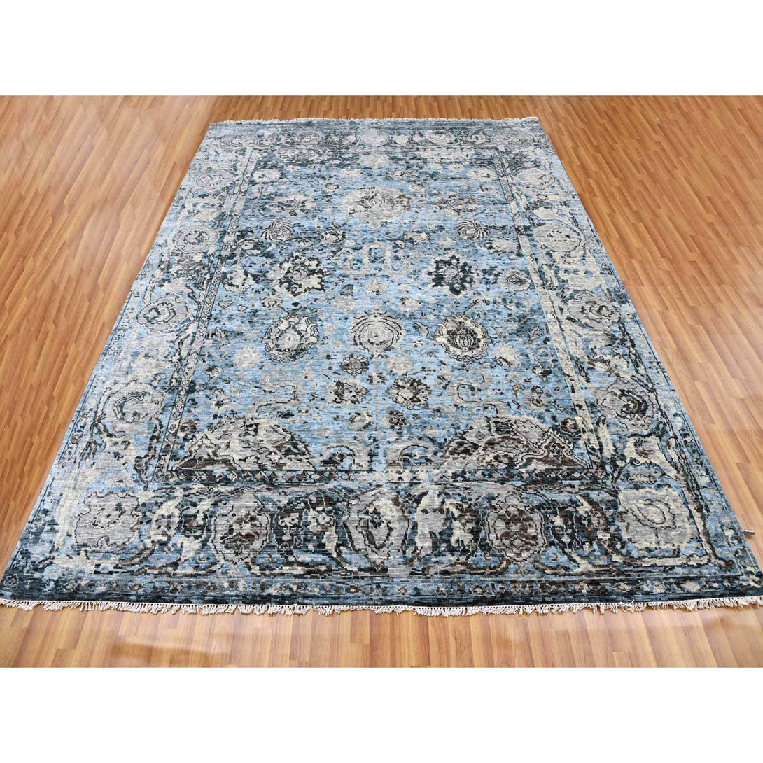 Handmade Modern and Contemporary Area Rug > Design# CCSR79304 > Size: 9'-2" x 12'-4"