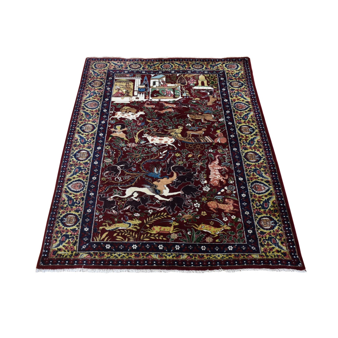 Handmade Antique Area Rug > Design# CCSR80292 > Size: 4'-1" x 6'-0"