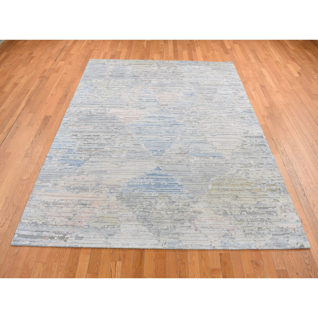 Handmade Modern and Contemporary Area Rug > Design# CCSR80830 > Size: 8'-0" x 10'-6"