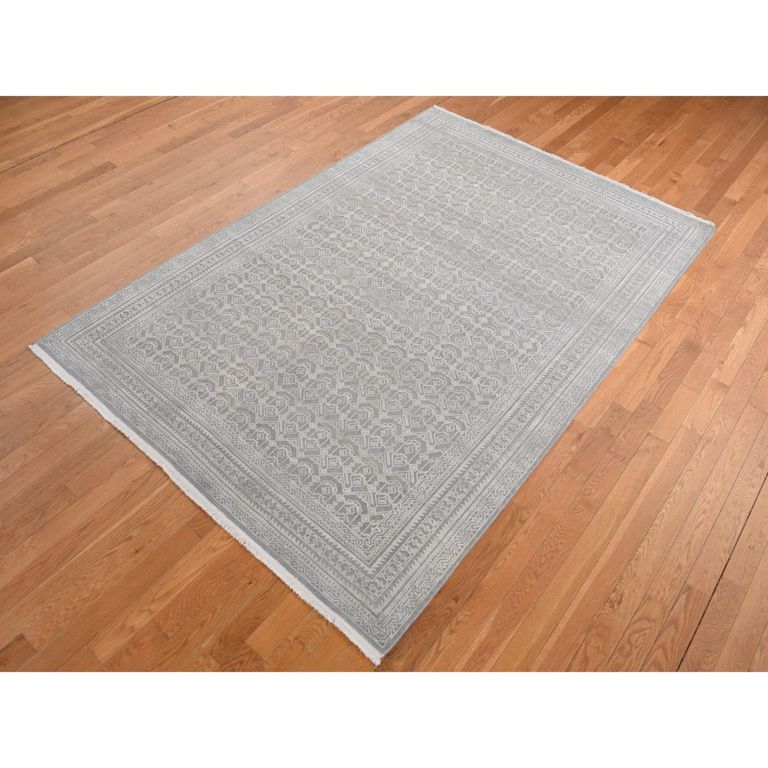 Hand Knotted Modern Area Rug > Design# CCSR80995 > Size: 6'-0" x 9'-1"