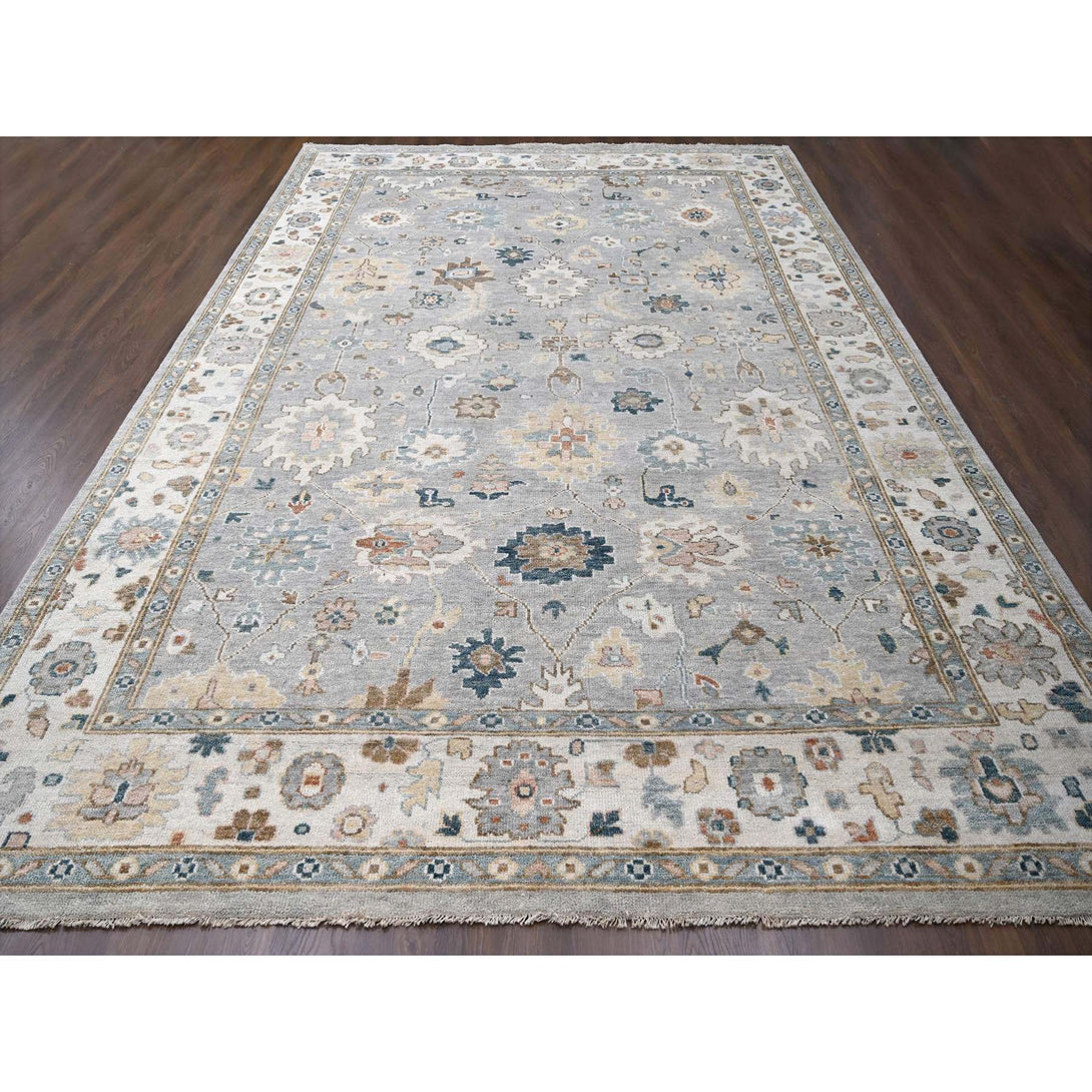 Handmade Oushak And Peshawar Area Rug > Design# CCSR84187 > Size: 12'-0" x 17'-10"