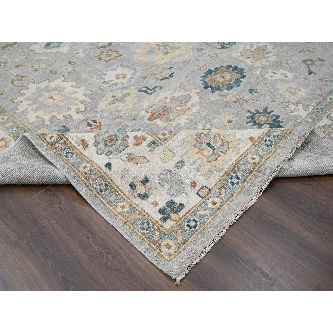 Handmade Oushak And Peshawar Area Rug > Design# CCSR84187 > Size: 12'-0" x 17'-10"