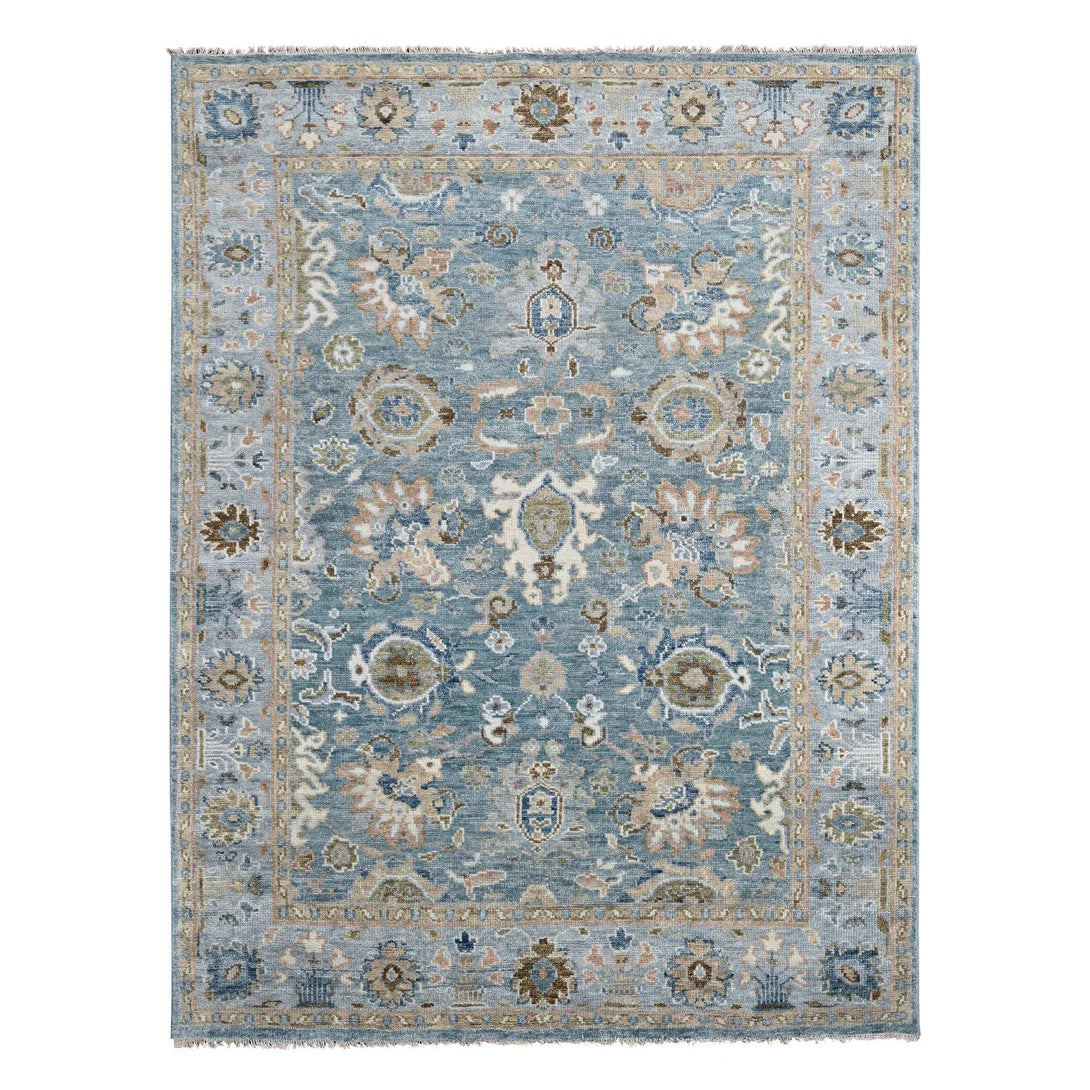 Handmade rugs, Carpet Culture Rugs, Rugs NYC, Hand Knotted Oushak And Peshawar Area Rug > Design# CCSR84360 > Size: 8'-0" x 9'-10"