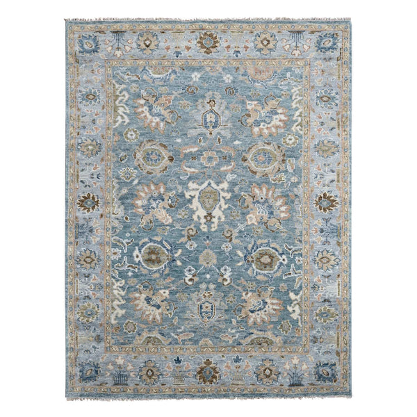 Handmade rugs, Carpet Culture Rugs, Rugs NYC, Hand Knotted Oushak And Peshawar Area Rug > Design# CCSR84360 > Size: 8'-0" x 9'-10"