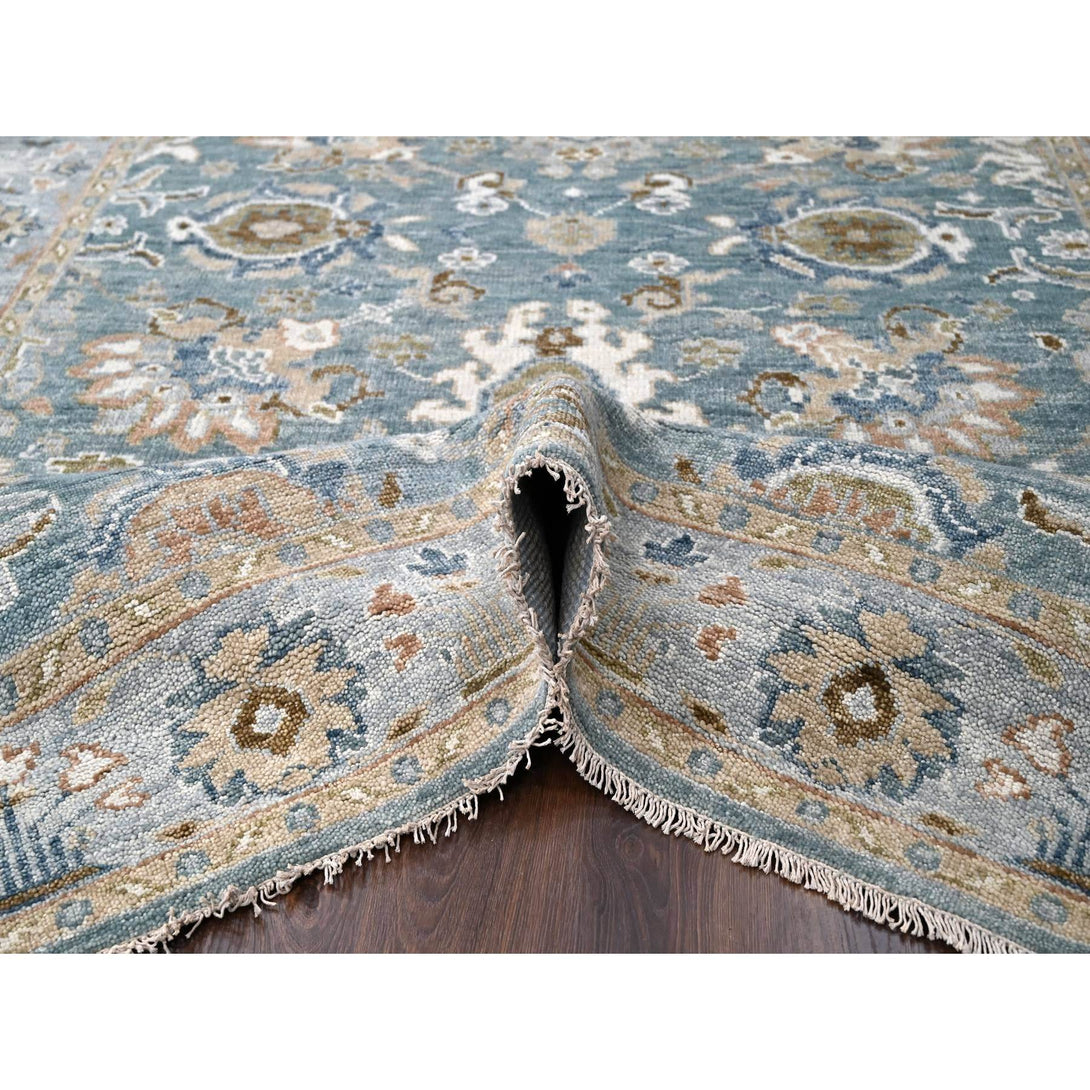 Handmade rugs, Carpet Culture Rugs, Rugs NYC, Hand Knotted Oushak And Peshawar Area Rug > Design# CCSR84360 > Size: 8'-0" x 9'-10"