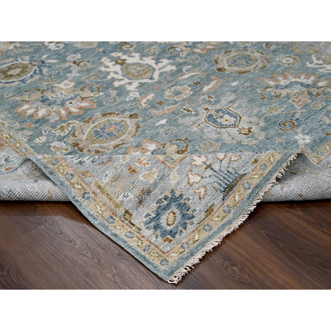 Handmade rugs, Carpet Culture Rugs, Rugs NYC, Hand Knotted Oushak And Peshawar Area Rug > Design# CCSR84360 > Size: 8'-0" x 9'-10"