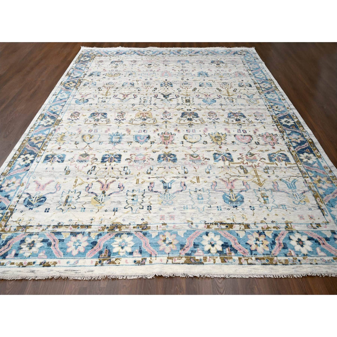 Handmade Oushak And Peshawar Area Rug > Design# CCSR84362 > Size: 12'-1" x 14'-10"