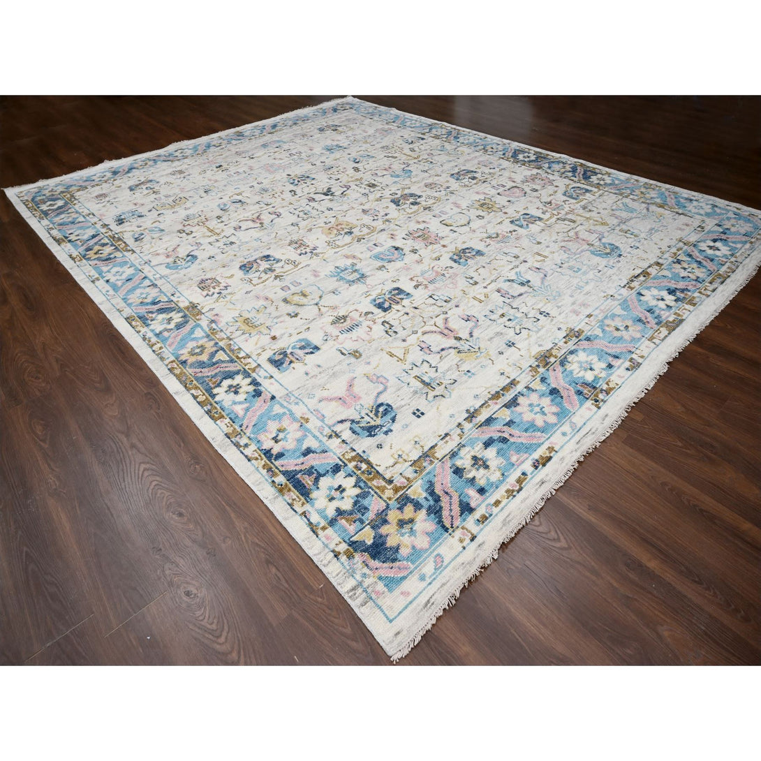 Handmade Oushak And Peshawar Area Rug > Design# CCSR84362 > Size: 12'-1" x 14'-10"