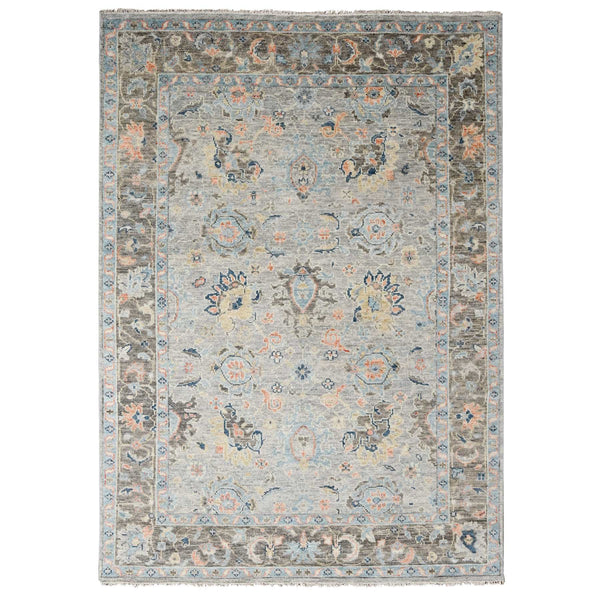 Handmade rugs, Carpet Culture Rugs, Rugs NYC, Hand Knotted Oushak And Peshawar Area Rug > Design# CCSR84373 > Size: 8'-10" x 11'-10"