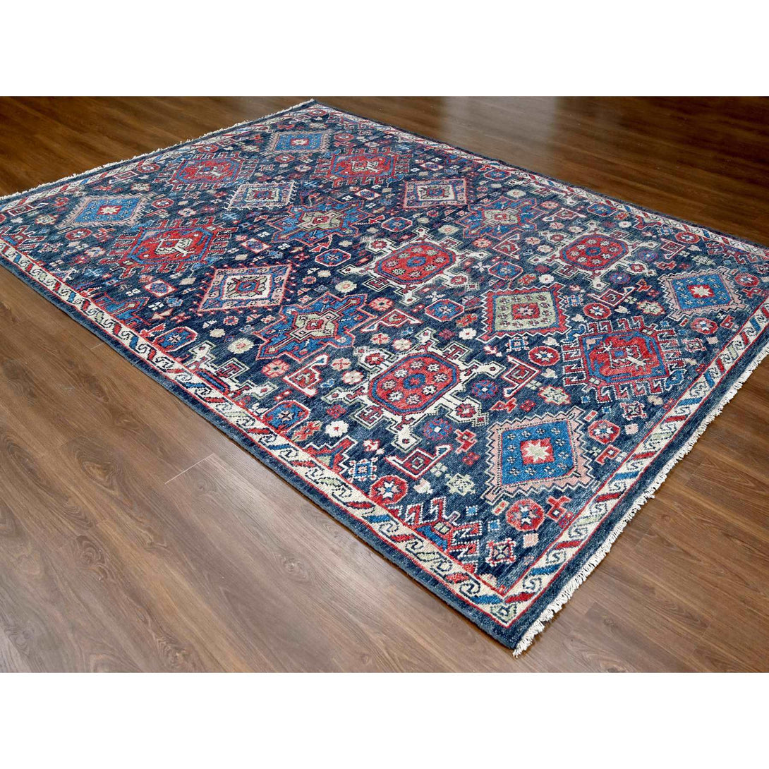 Handmade rugs, Carpet Culture Rugs, Rugs NYC, Hand Knotted Heriz Area Rug > Design# CCSR84376 > Size: 9'-0" x 11'-9"