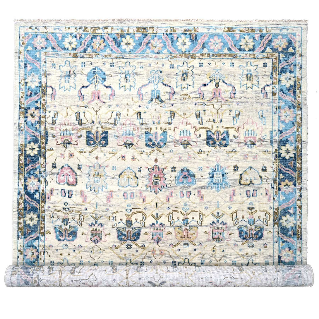 Handmade rugs, Carpet Culture Rugs, Rugs NYC, Hand Knotted Oushak And Peshawar Area Rug > Design# CCSR84379 > Size: 9'-10" x 14'-0"