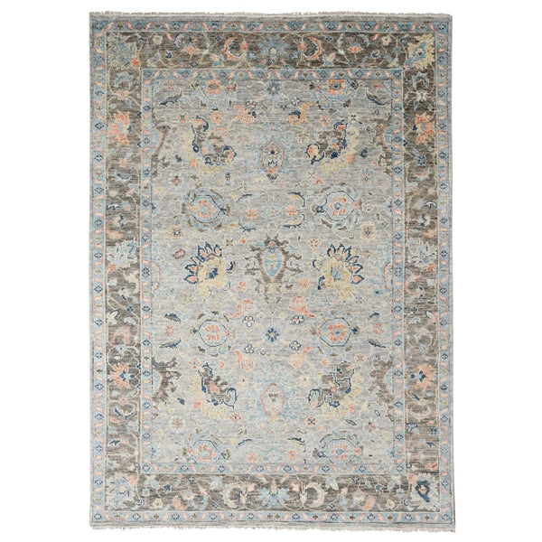 Handmade rugs, Carpet Culture Rugs, Rugs NYC, Hand Knotted Oushak And Peshawar Area Rug > Design# CCSR84420 > Size: 8'-9" x 11'-9"