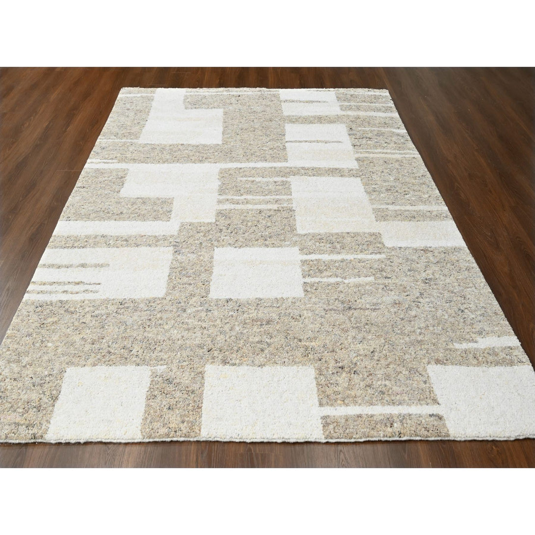 Hand Knotted Modern Area Rug > Design# CCSR84463 > Size: 8'-3" x 9'-9"