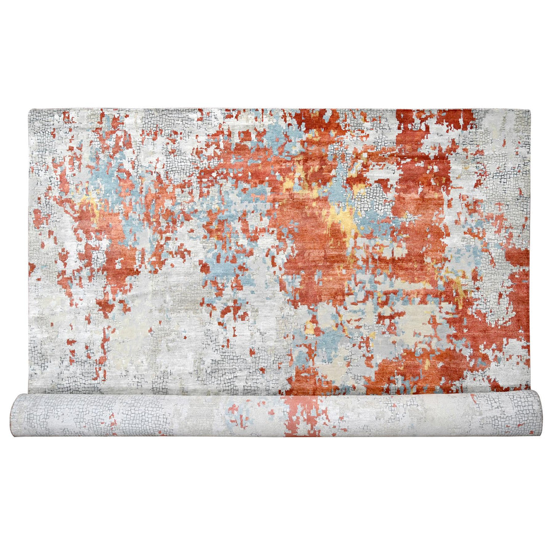 Hand Knotted Modern Area Rug > Design# CCSR84591 > Size: 12'-0" x 17'-10"