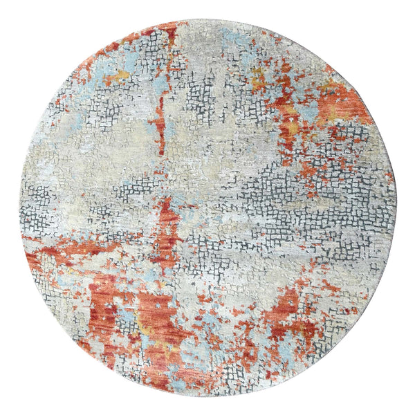 Handmade Modern and Contemporary Area Rug > Design# CCSR84658 > Size: 5'-0" x 4'-10"