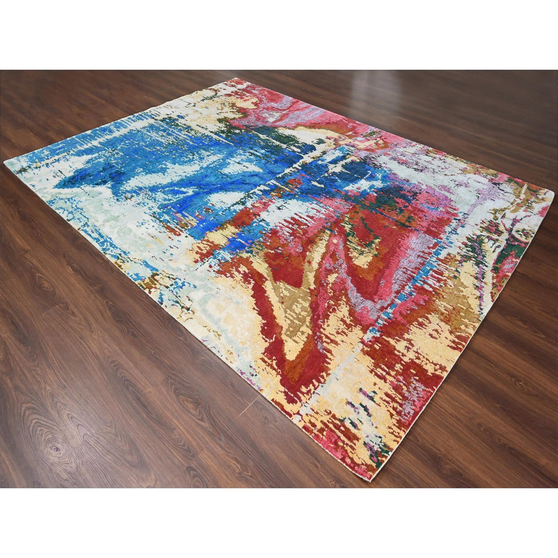 Hand Knotted  Rectangle Area Rug > Design# CCSR84930 > Size: 9'-4" x 12'-3"