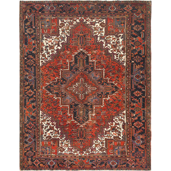 Handmade rugs, Carpet Culture Rugs, Rugs NYC, Hand Knotted Heriz Area Rug > Design# CCSR85050 > Size: 7'-1" x 9'-5"