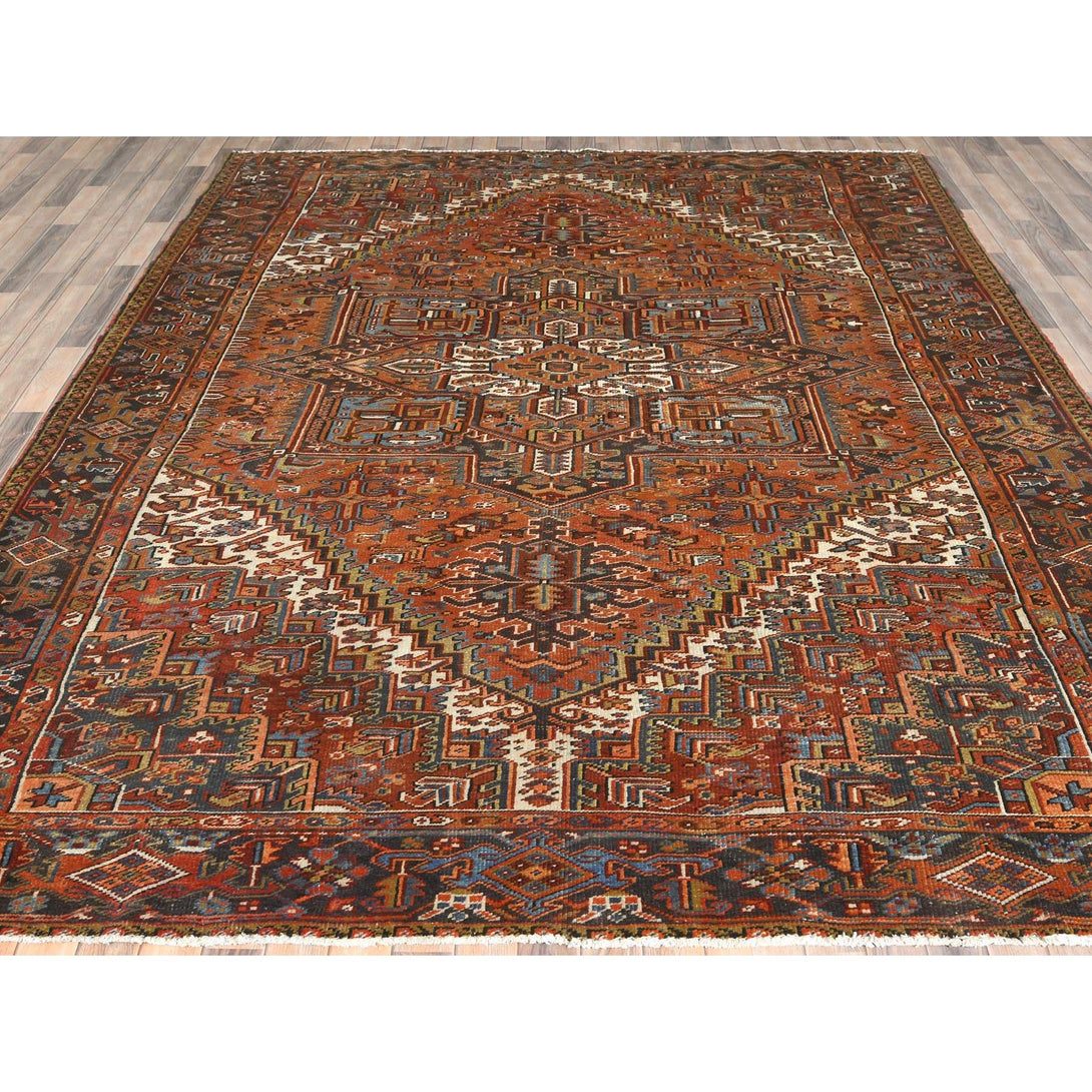 Handmade rugs, Carpet Culture Rugs, Rugs NYC, Hand Knotted Heriz Area Rug > Design# CCSR85056 > Size: 8'-10" x 12'-7"