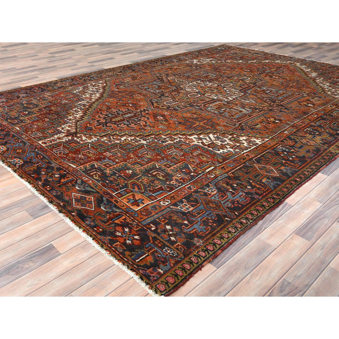 Handmade rugs, Carpet Culture Rugs, Rugs NYC, Hand Knotted Heriz Area Rug > Design# CCSR85056 > Size: 8'-10" x 12'-7"