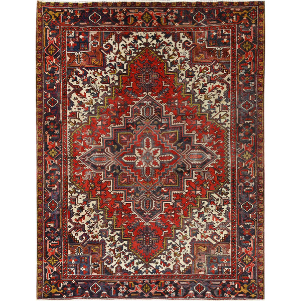 Handmade rugs, Carpet Culture Rugs, Rugs NYC, Hand Knotted Heriz Area Rug > Design# CCSR85245 > Size: 7'-3" x 9'-1"