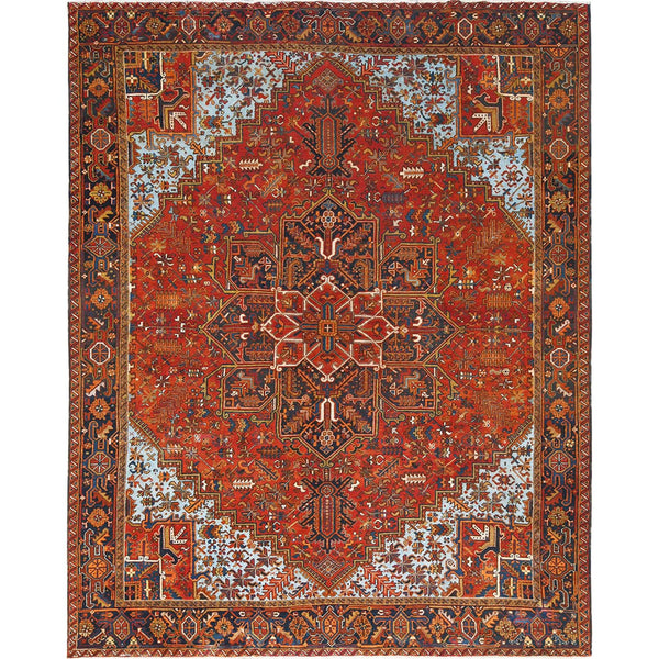 Handmade rugs, Carpet Culture Rugs, Rugs NYC, Hand Knotted Heriz Area Rug > Design# CCSR85252 > Size: 9'-6" x 12'-2"