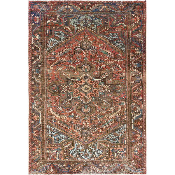 Handmade rugs, Carpet Culture Rugs, Rugs NYC, Hand Knotted Heriz Area Rug > Design# CCSR85257 > Size: 7'-6" x 11'-3"