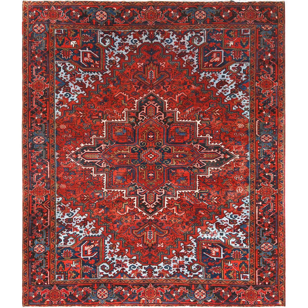 Handmade rugs, Carpet Culture Rugs, Rugs NYC, Hand Knotted Heriz Area Rug > Design# CCSR85261 > Size: 7'-8" x 9'-1"