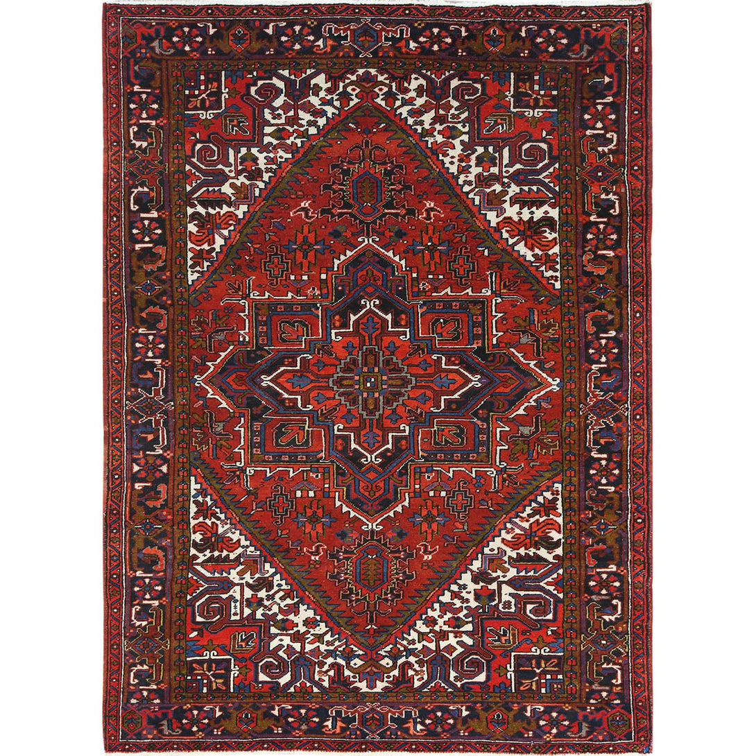 Handmade rugs, Carpet Culture Rugs, Rugs NYC, Hand Knotted Heriz Area Rug > Design# CCSR85269 > Size: 7'-0" x 9'-10"