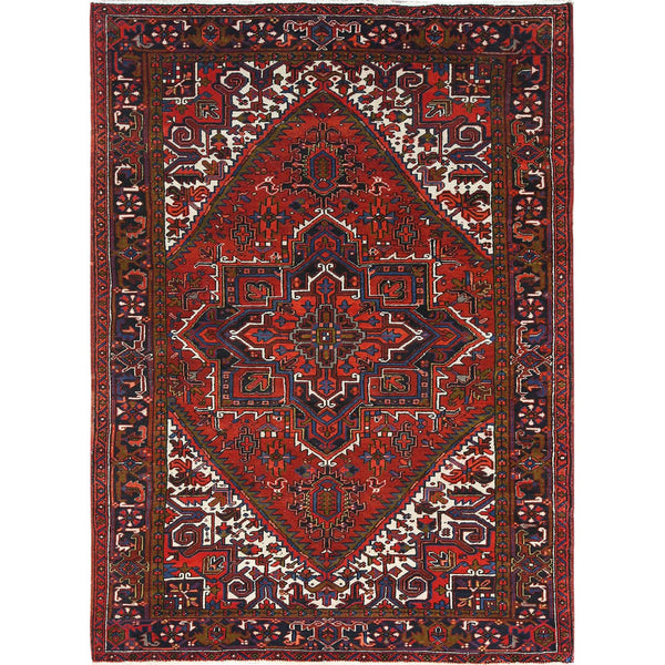 Handmade rugs, Carpet Culture Rugs, Rugs NYC, Hand Knotted Heriz Area Rug > Design# CCSR85269 > Size: 7'-0" x 9'-10"