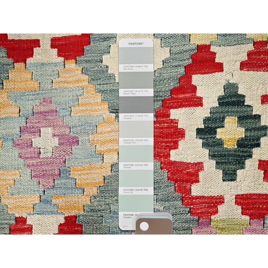 Handmade Flat Weave Area Rug > Design# CCSR85713 > Size: 6'-8" x 9'-5"