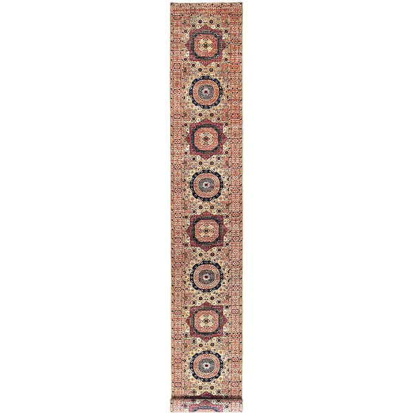 Handmade Mamluk Runner > Design# CCSR85842 > Size: 2'-8" x 19'-6"