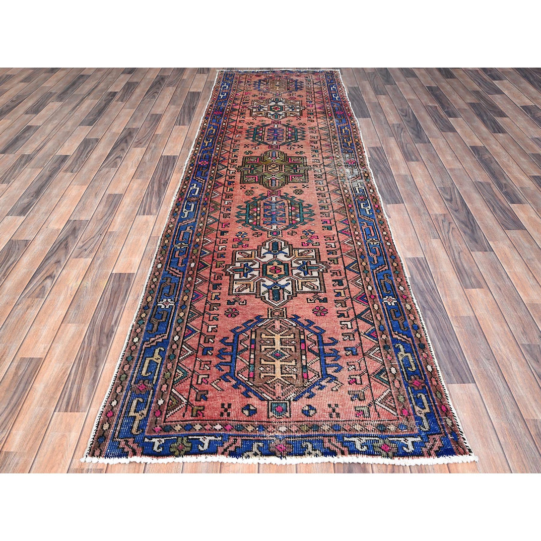 Hand Knotted  Rectangle Runner > Design# CCSR85994 > Size: 3'-2" x 10'-4"