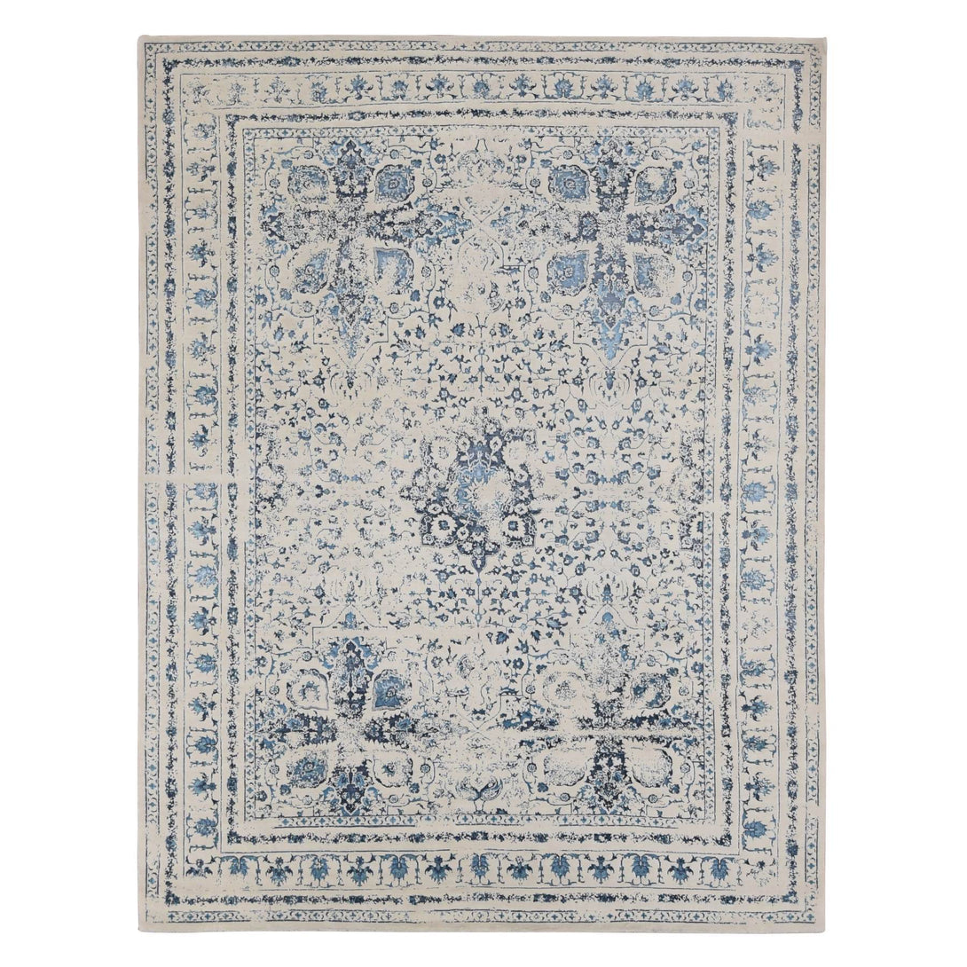 Handmade Transitional Modern Area Rug > Design# CCSR87062 > Size: 9'-0" x 12'-1"