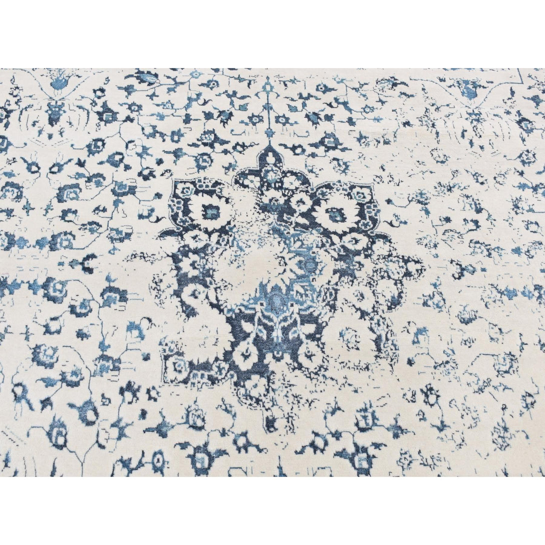 Handmade Transitional Modern Area Rug > Design# CCSR87062 > Size: 9'-0" x 12'-1"