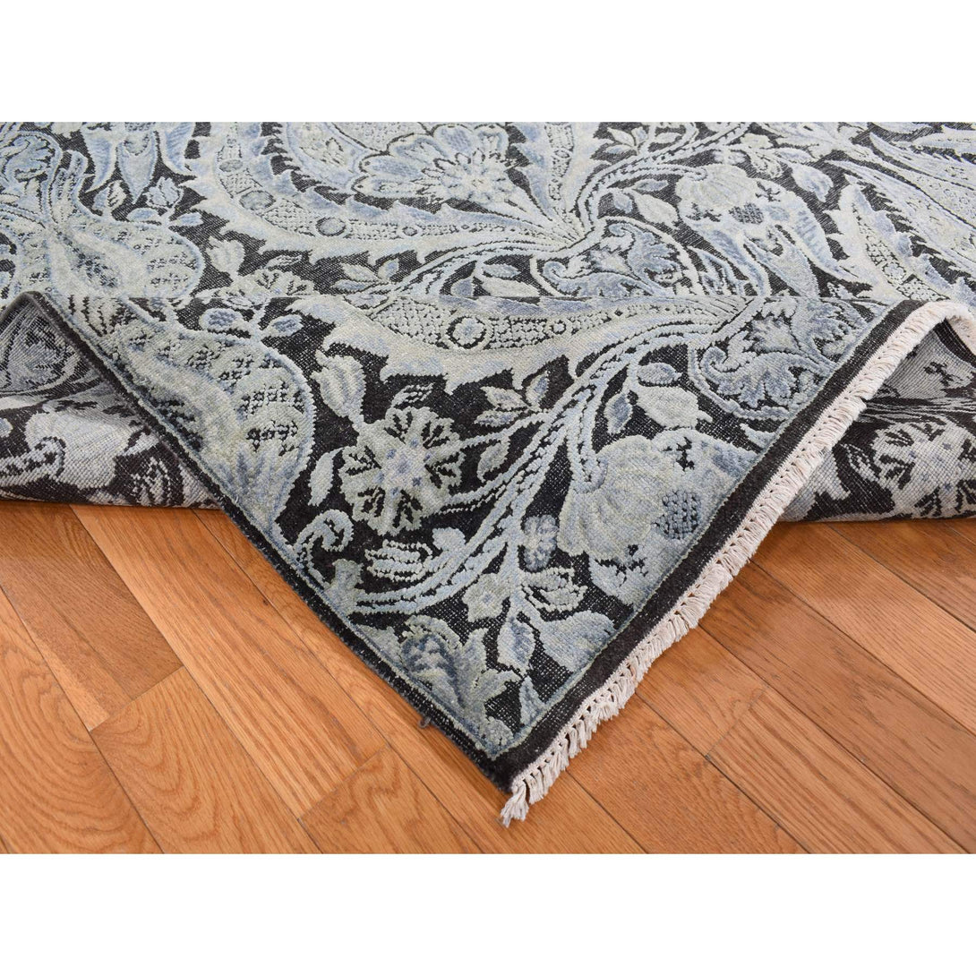 Handmade Wool and Silk Area Rug > Design# CCSR87072 > Size: 9'-0" x 12'-2"