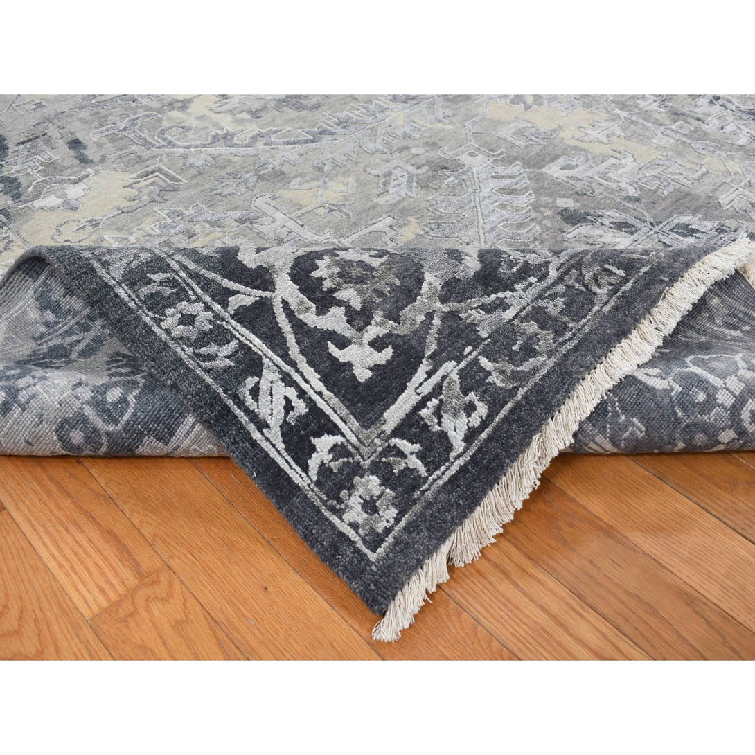 Handmade Transitional Modern Area Rug > Design# CCSR87088 > Size: 9'-0" x 12'-0"