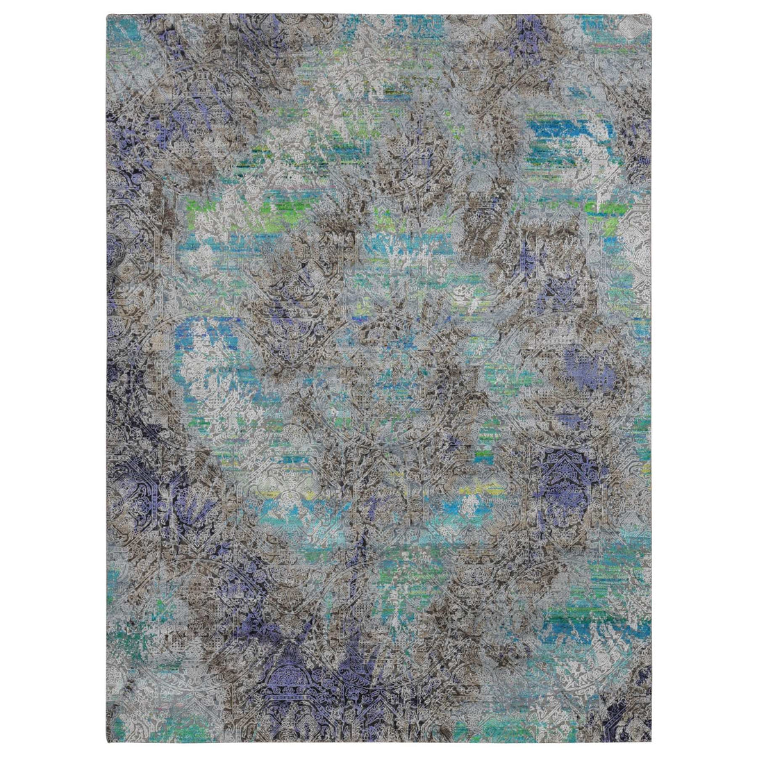 Handmade Modern and Contemporary Area Rug > Design# CCSR87097 > Size: 8'-9" x 11'-10"