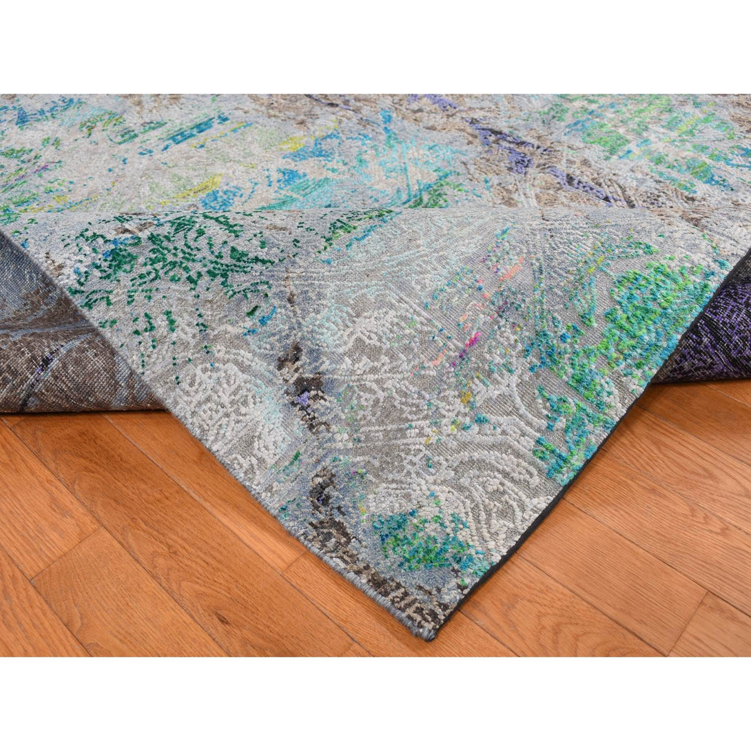 Handmade Modern and Contemporary Area Rug > Design# CCSR87097 > Size: 8'-9" x 11'-10"