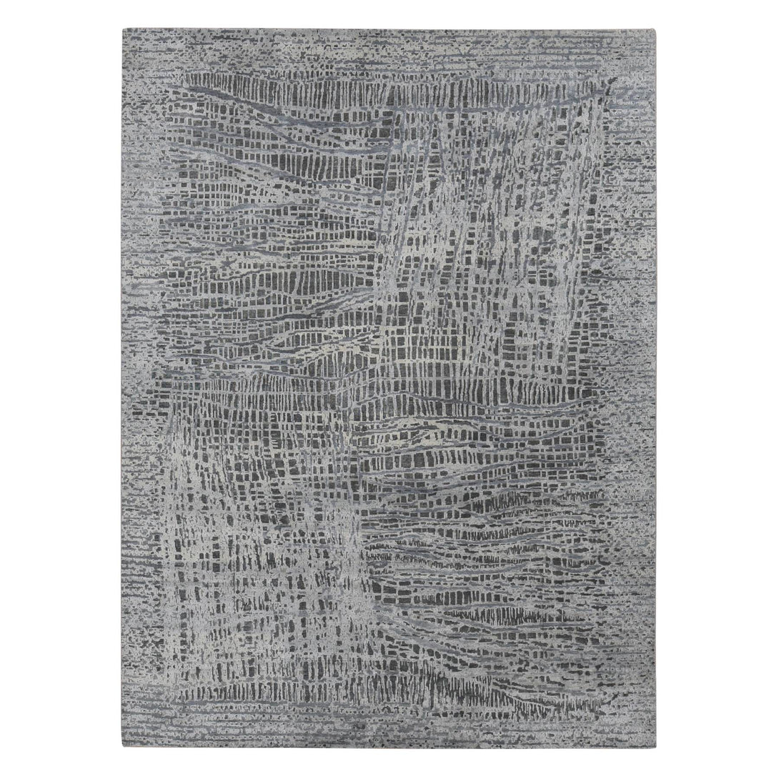 Handmade Modern and Contemporary Area Rug > Design# CCSR87108 > Size: 8'-10" x 12'-2"