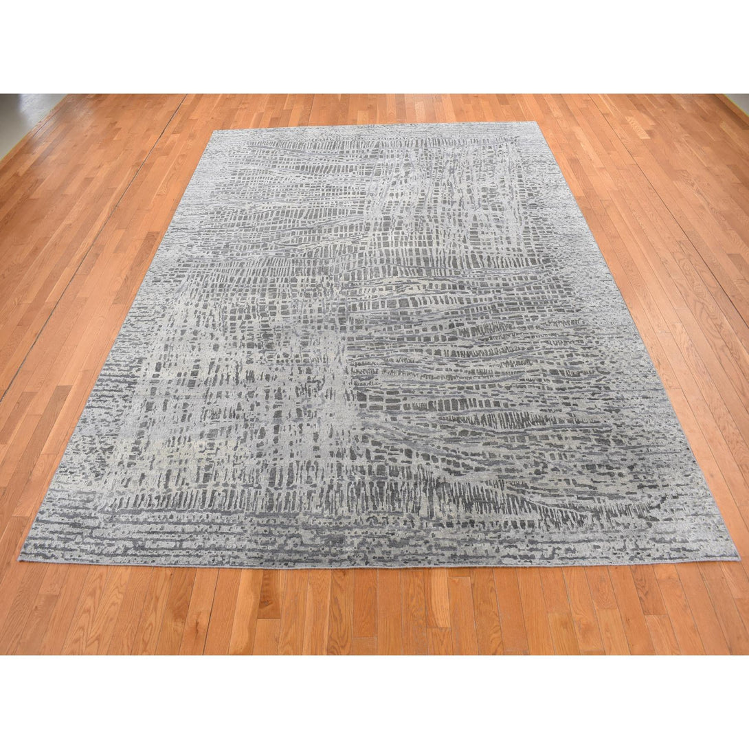 Handmade Modern and Contemporary Area Rug > Design# CCSR87108 > Size: 8'-10" x 12'-2"