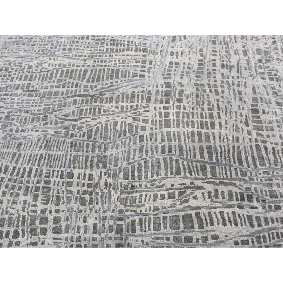 Handmade Modern and Contemporary Area Rug > Design# CCSR87108 > Size: 8'-10" x 12'-2"