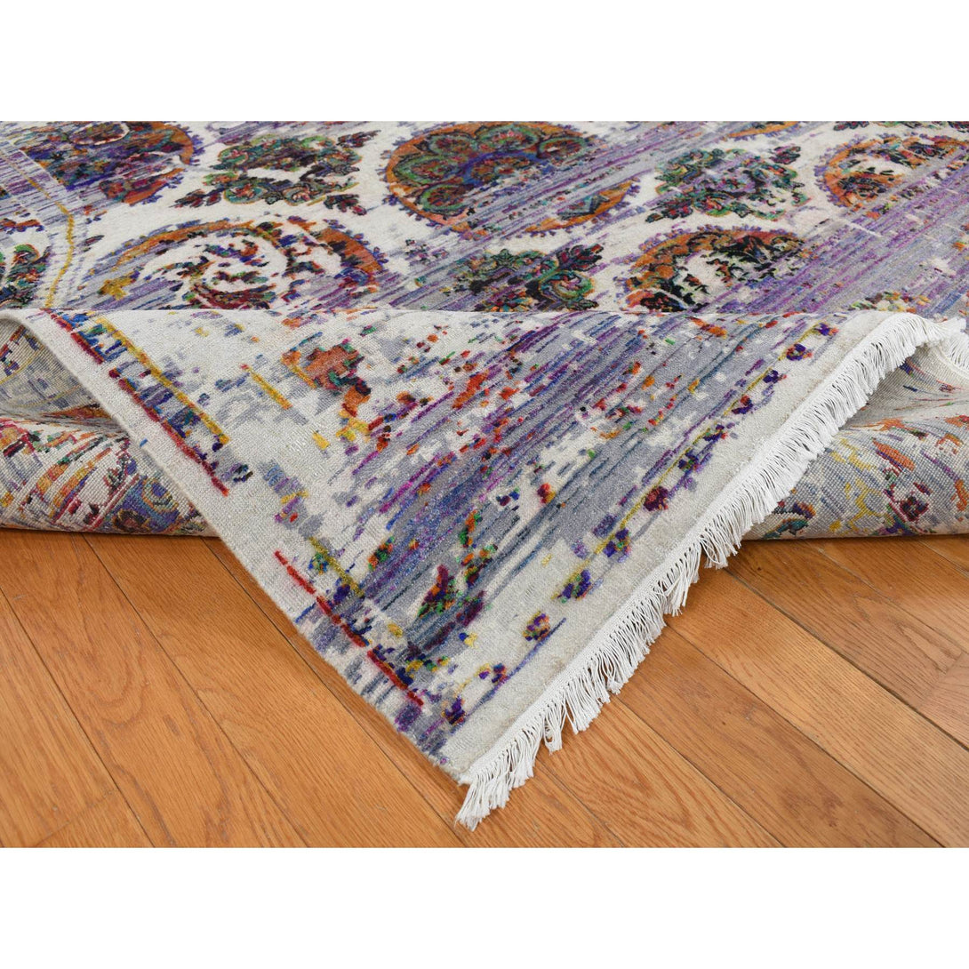 Handmade Modern and Contemporary Area Rug > Design# CCSR87116 > Size: 9'-0" x 12'-0"