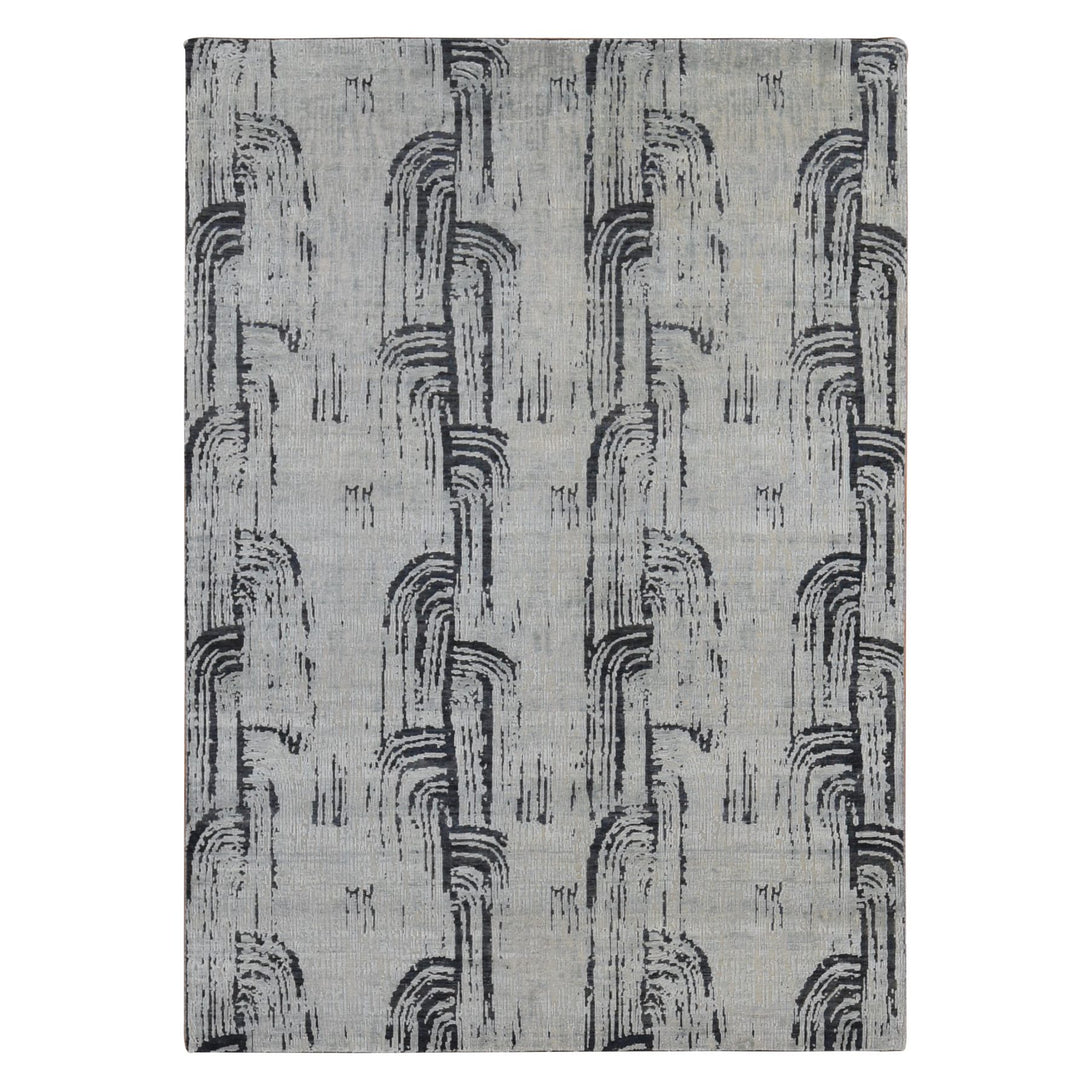 Handmade Modern and Contemporary Area Rug > Design# CCSR87117 > Size: 8'-9" x 12'-2"