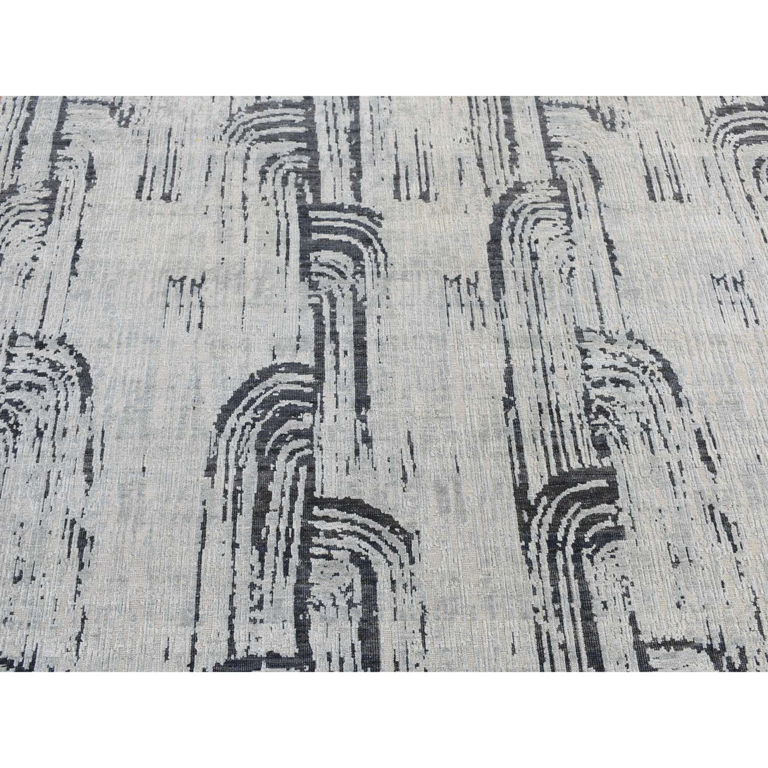 Handmade Modern and Contemporary Area Rug > Design# CCSR87117 > Size: 8'-9" x 12'-2"