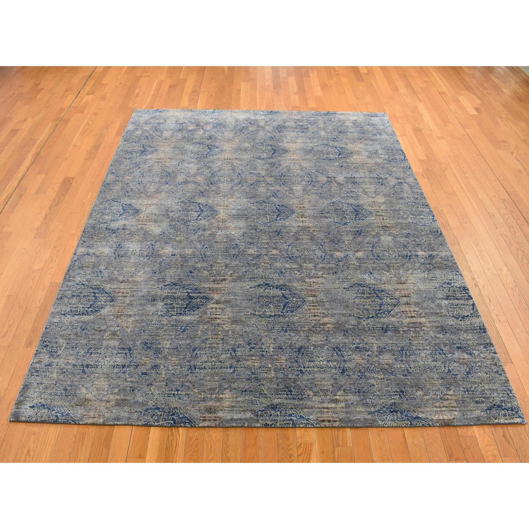 Handmade Modern and Contemporary Area Rug > Design# CCSR87123 > Size: 8'-9" x 12'-0"