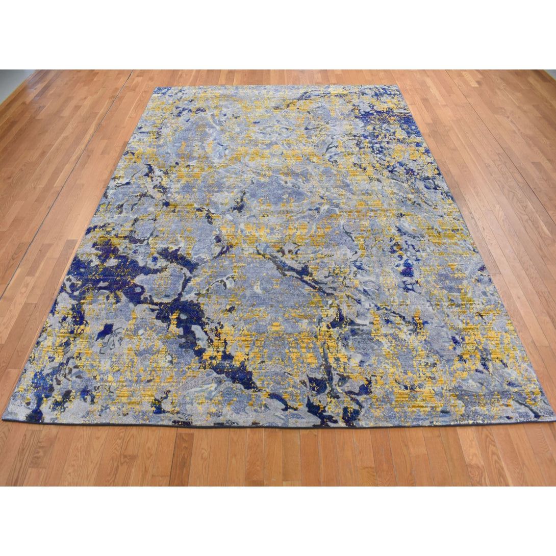 Handmade Modern and Contemporary Area Rug > Design# CCSR87130 > Size: 8'-10" x 12'-5"