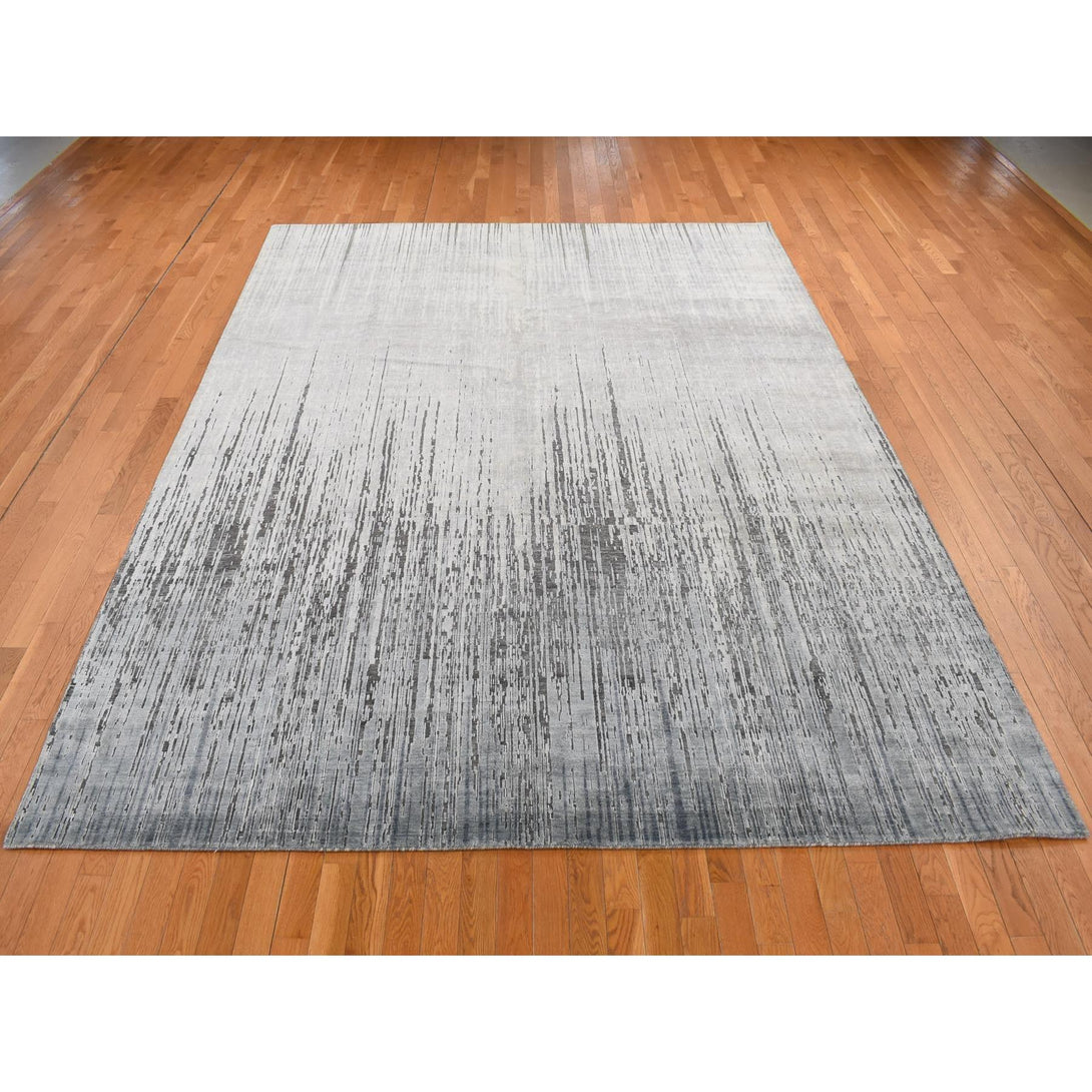 Handmade Modern and Contemporary Area Rug > Design# CCSR87134 > Size: 9'-0" x 11'-10"