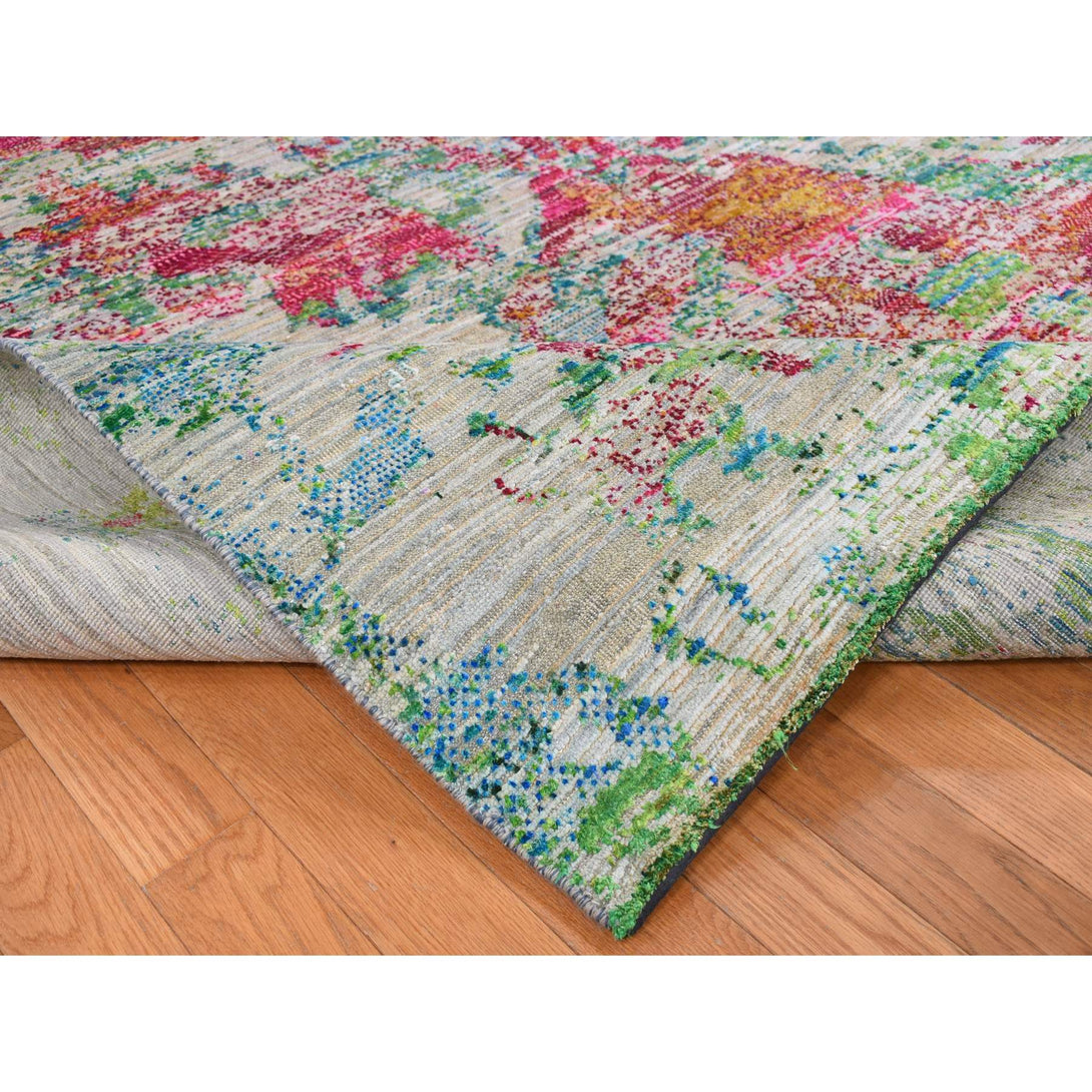 Handmade Modern and Contemporary Area Rug > Design# CCSR87140 > Size: 8'-10" x 12'-2"